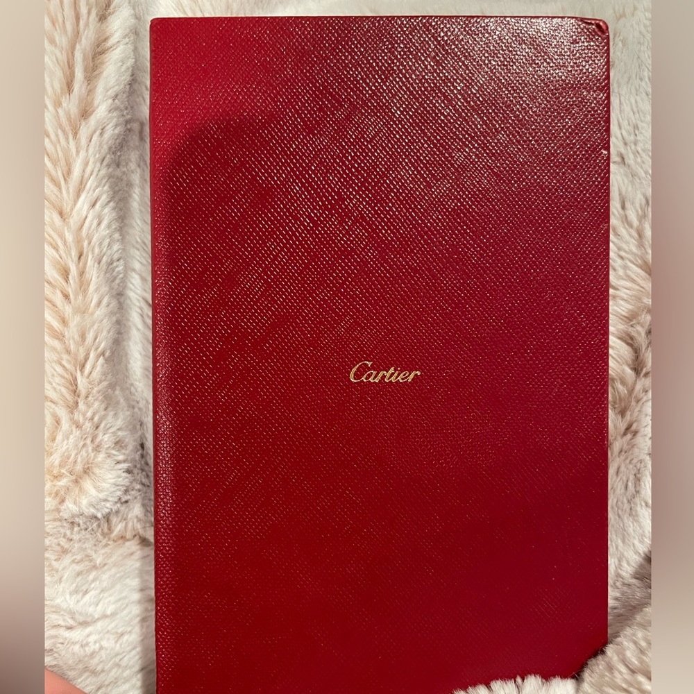 Set of 2 Cartier notebooks with decorative box